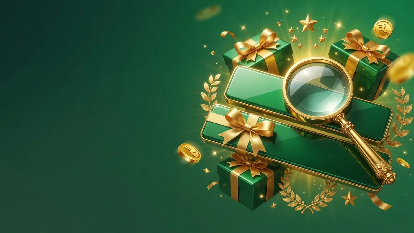Calm green-and-gold illustration of utr related objects.